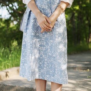 Asos Jacquard Midi Skirt